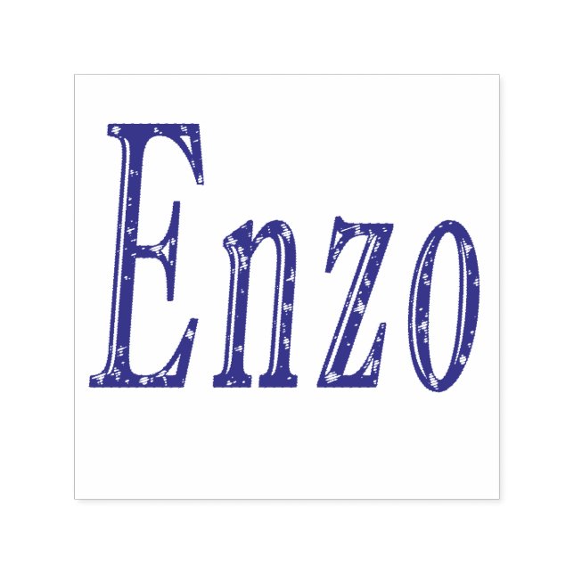 Enzo, Name Logo, Self-inking Stamp (Design)
