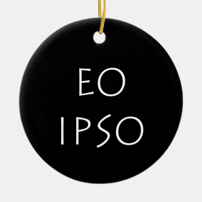 Eo Ipso Ceramic Tree Decoration (Front)