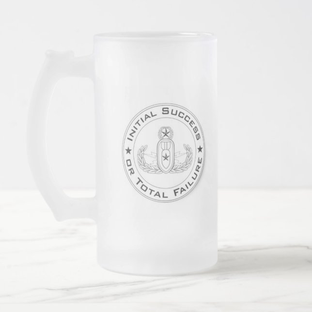 Eod beer mug initial success or total failure (Left)