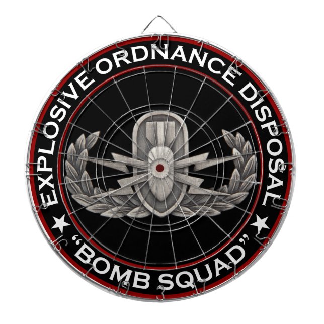 EOD "Bomb Squad" Dartboard (Front)