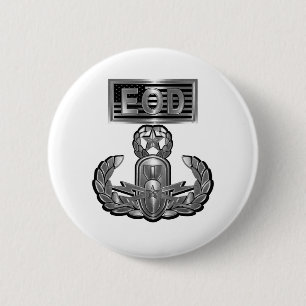 EOD Explosive Ordnance Disposal 6 Cm Round Badge