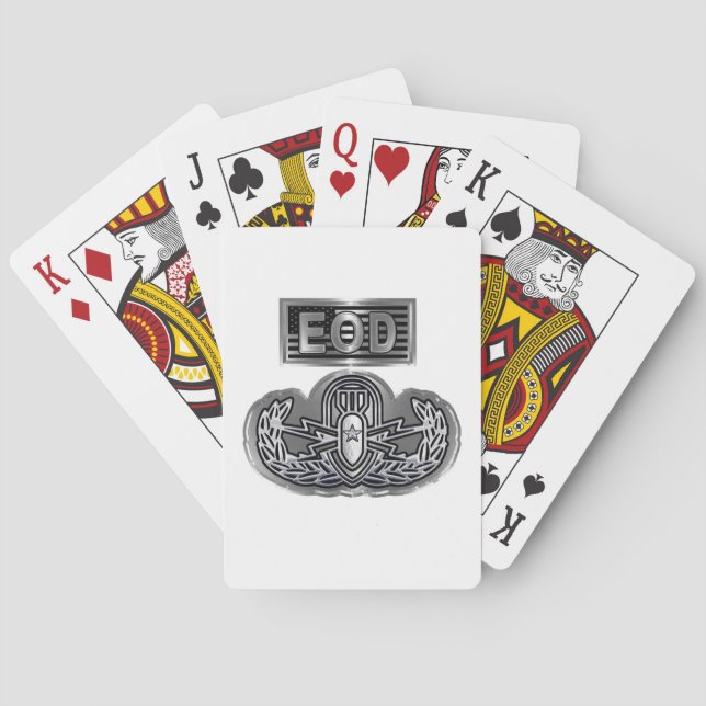 EOD Explosive Ordnance Disposal  Playing Cards (Back)