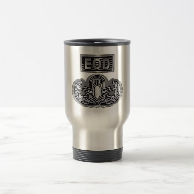 EOD Explosive Ordnance Disposal  Travel Mug (Center)