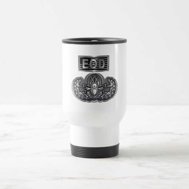 EOD Explosive Ordnance Disposal  Travel Mug (Center)