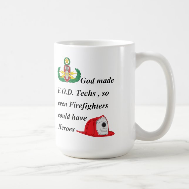 EOD - Firefighter Heroes Coffee Mug (Right)