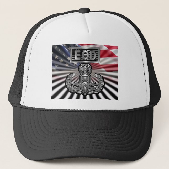 “EOD Master Blaster” Commemorative Gift Trucker Hat (Front)