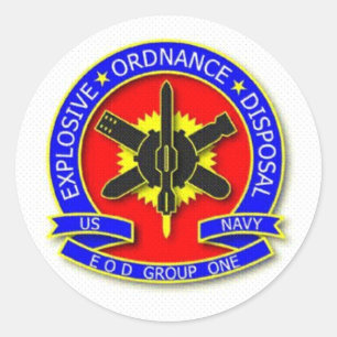 EODGRU1 CLASSIC ROUND STICKER