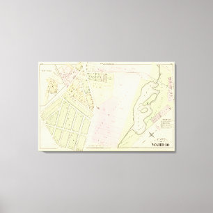 Eonard's Pond Atlas Map Canvas Print