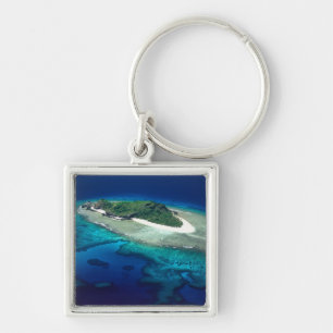 Eori Island, Mamanuca Islands, Fiji - aerial Key Ring
