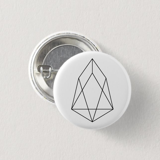 EOS Small Button (White) (Front & Back)