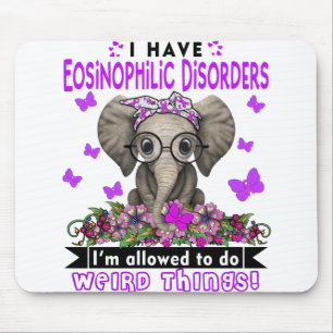 Eosinophilic Disorders Awareness Month Ribbon Gift Mouse Pad