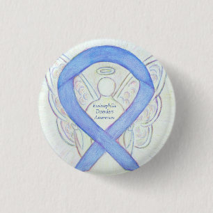 Eosinophilic Disorders Awareness Ribbon Angel Pin