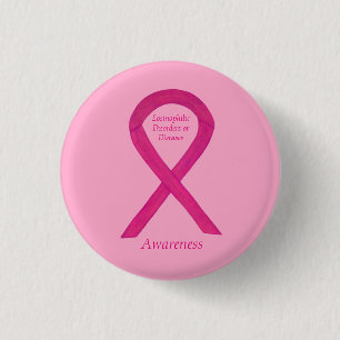 Eosinophilic Disorders Awareness Ribbon Pin Button