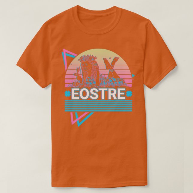 Eostre Celtic Goddess Ancient Celtic Mythology Ret T-Shirt (Design Front)