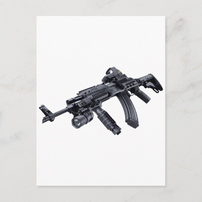 EOTech Sighted Tactical AK-47 Assault Rifle Postcard (Front)