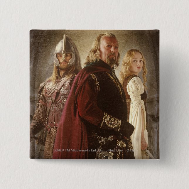 Eowyn and Theoden 15 Cm Square Badge (Front)