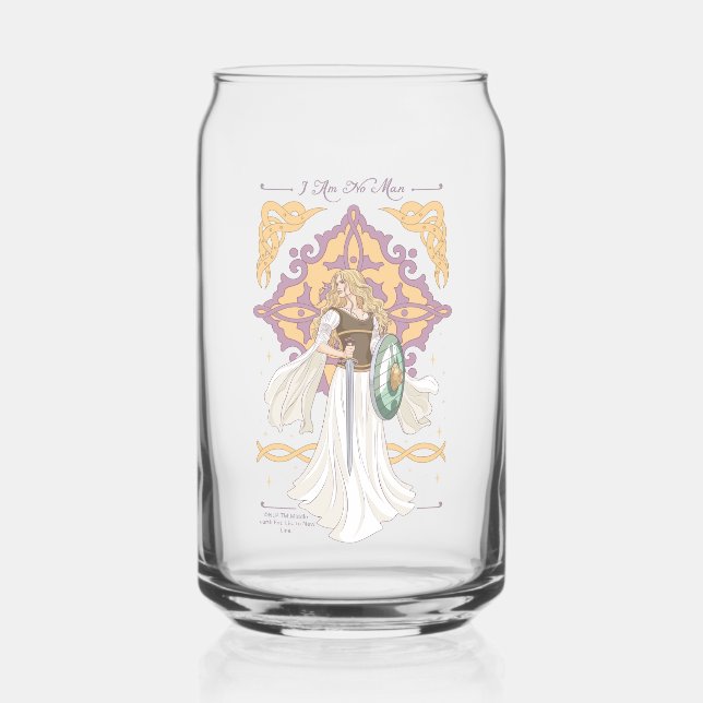 Éowyn "I Am No Man" Battle-Ready Graphic Can Glass (Front)