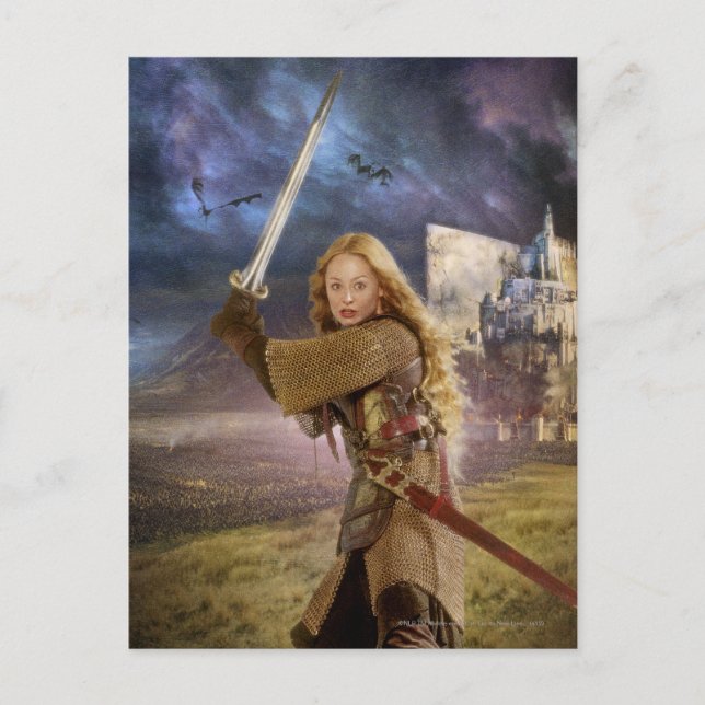 Eowyn Raises Sword Postcard (Front)