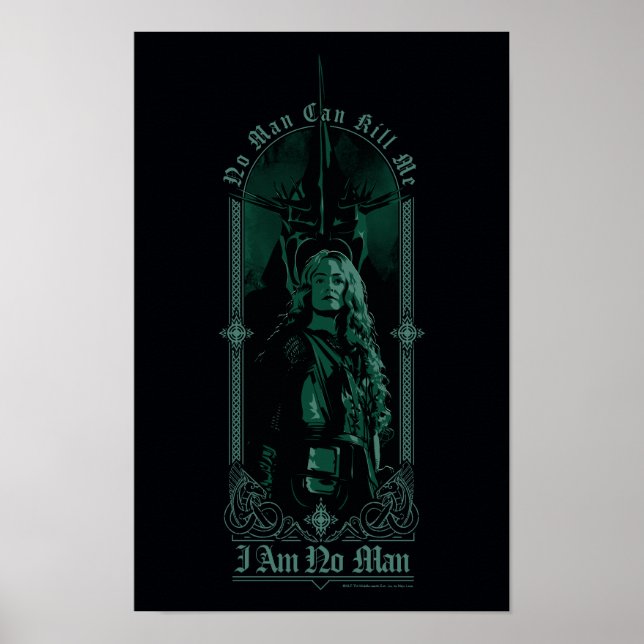 Éowyn Vs SAURON™ "I Am No Man" Rohan Graphic Poster (Front)
