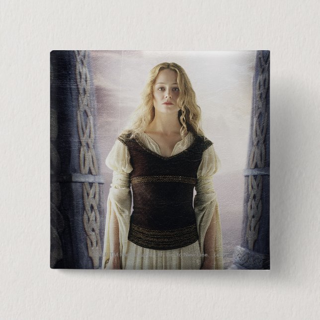 Eowyn with sword 15 cm square badge (Front)