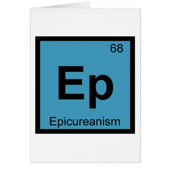 Ep - Epicureanism Philosophy Chemistry Symbol (Front)