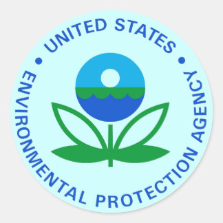 EPA ENVIRONMENTAL PROTECTION AGENCY CLASSIC ROUND STICKER