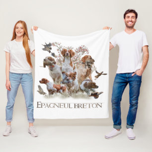 Epagneul Breton, Brittany Spaniel Fleece Blanket
