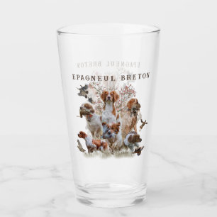 Epagneul Breton, Brittany Spaniel Glass