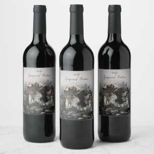 Epagneul Breton, Brittany Spaniel Wine Label