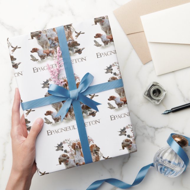 Epagneul Breton, Brittany Spaniel     Wrapping Paper (Gifting)