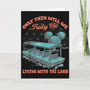 Epcot Boat Nature Truly Living With The Land  Card