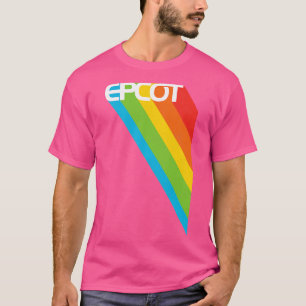 EPCOT vintage style retro rainbow fan art by Kelly T-Shirt