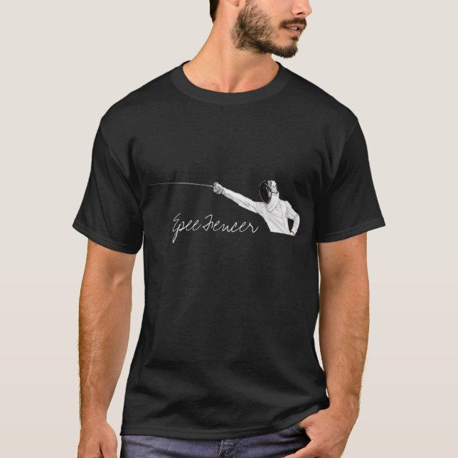 Epee Fencer- No Slogan On Back T-Shirt (Front)
