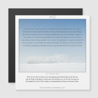 Epheisans 3:14-21 GOD'S PROMISES SCRIPIX magnetic Invitation