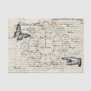 Ephemera Collage Tissue Paper