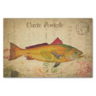 Ephemera Colourful Salmon Bass Fish Decoupage