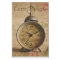 Ephemera French Postcard Alarm Clock Decoupage 