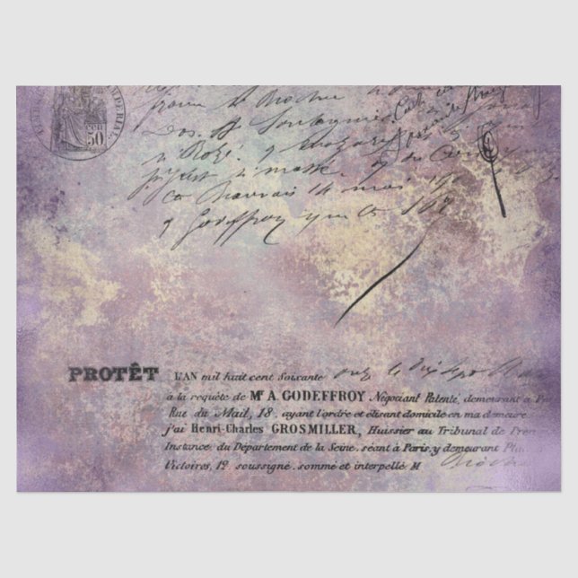Ephemera Lavendar Paper Series Design 1 (Front)