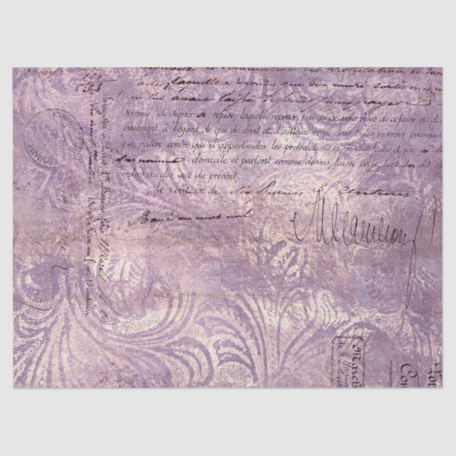 Ephemera Lavendar Paper Series Design 17 (Front)