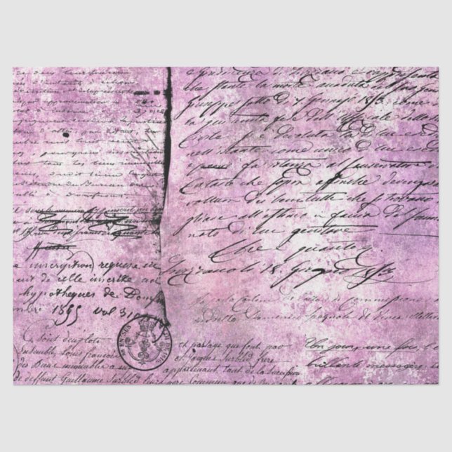 Ephemera Lavendar Paper Series Design 9 (Front)