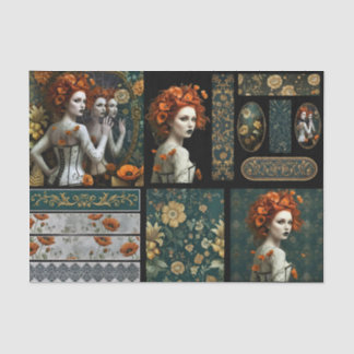 Ephemera Poetic Gothic Motifs Tissue Paper