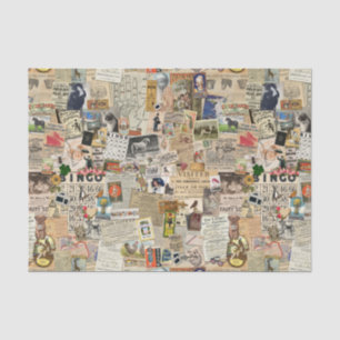 Ephemera Scatter Decoupage or collage paper