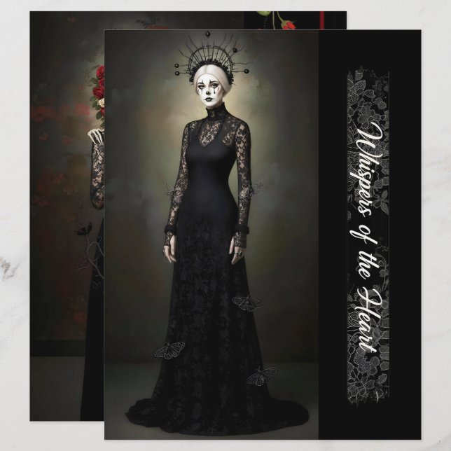 Ephemera Sheet Gothic Rose Queen (Front/Back)