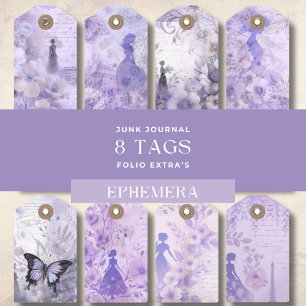 Ephemera Tags Decoupage Scrapbook Junk Journal