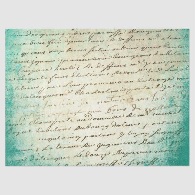 Ephemera Turquoise Paper Series Design 18 (Front)