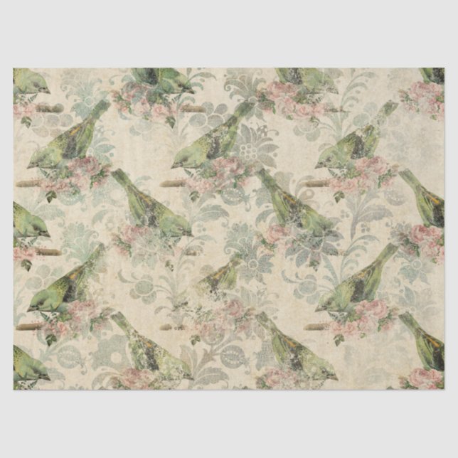 Ephemeral Birds Series Design Four Tissue Paper (Front)