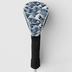 Ephemeral Crests: Hokusai Waves Reimagined Golf Head Cover