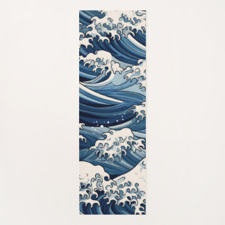 Ephemeral Crests: Hokusai Waves Reimagined Yoga Mat