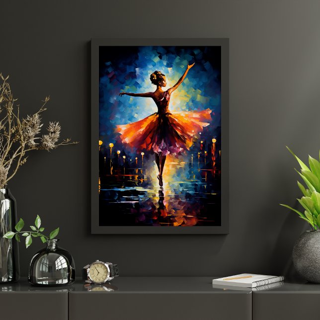 Ephemeral Elegance: A Ballerina's Dance Poster (Creator Uploaded)