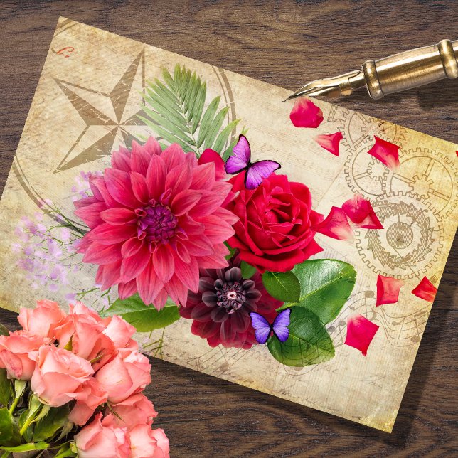 Ephemeral Florals Decoupage Tissue Paper (Creator Uploaded)